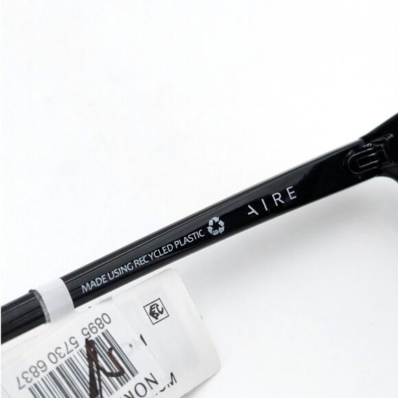 Aire Karma Unisex Sunglasses Classic Round Shape Black Polarised One Size - Picture 6 of 7